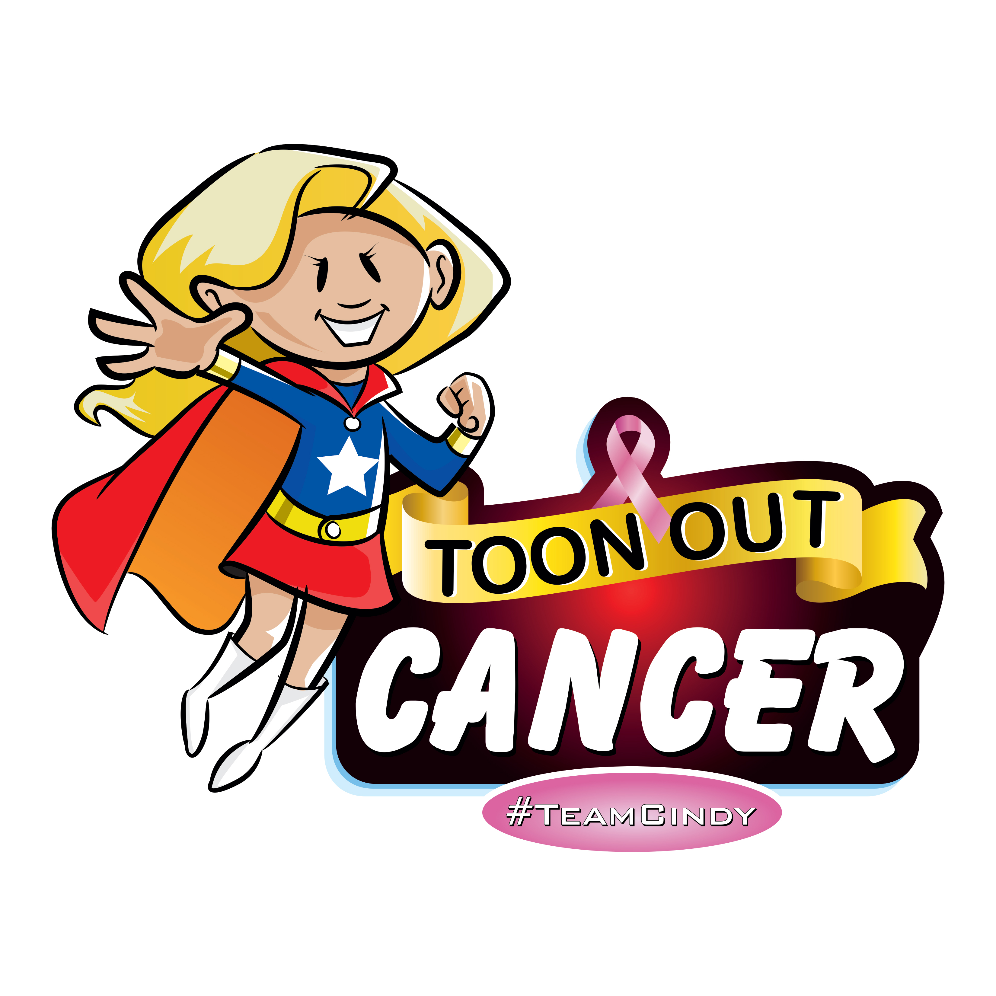 toon out cancer t-shirt design